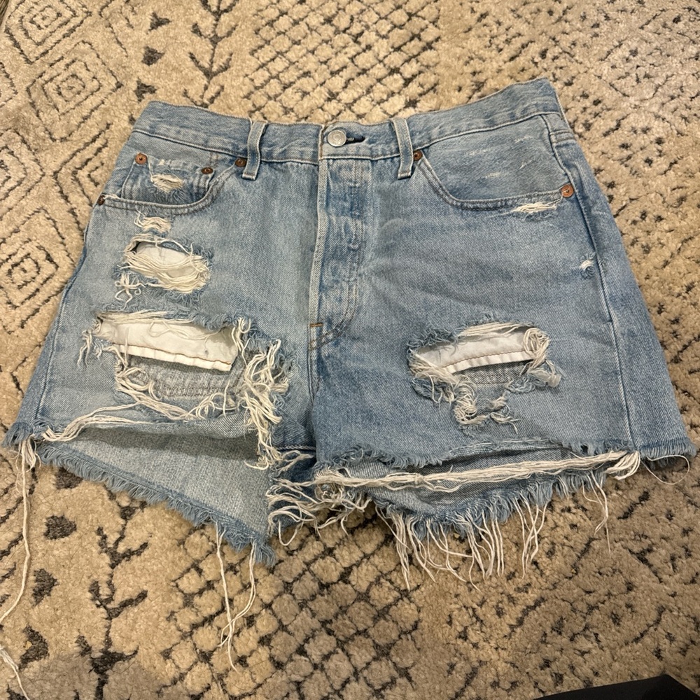 Levis Blue Jean Shorts